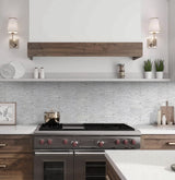 Apollo Tile Athens White 11-in x 12-in Polished Natural Stone Marble Circular Marble Look Floor and Wall Tile (4.51-sq. ft/ Carton)