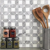 Apollo Tile White 12-in x 12-in Polished Natural Stone Marble Uniform Squares Floor and Wall Tile (5.168-sq. ft/ Carton)