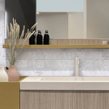 Apollo Tile White 3-in x 6-in Honed Natural Stone Marble Mixed Pattern Floor and Wall Tile (5-sq. ft/ Carton)