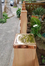 PERMAKAP 6-in x 6-in Flat Top Solid Polished Copper Deck Post Cap