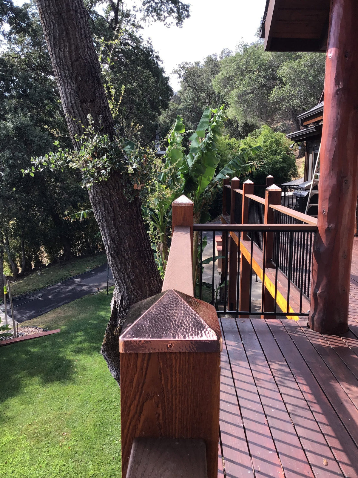 PERMAKAP 4-in x 6-in Pyramid Solid Polished Copper Deck Post Cap
