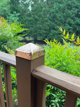 PERMAKAP 4-in x 4-in Pyramid Solid Polished Copper Deck Post Cap