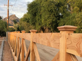 PERMAKAP 4-in x 4-in Pyramid One-Piece Sanded Wood Mahogany Deck Post Cap