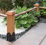 PERMAKAP 4-in x 4-in Traditional One-Piece Sanded Wood Mahogany Deck Post Cap