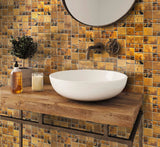 Apollo Tile Avant Garde Bronze 12-in x 12-in Matte Metal Uniform Squares Wall Tile (4.75-sq. ft/ Carton)