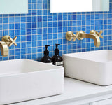 Apollo Tile Nirvana Blue 12-in x 12-in Polished Glass Uniform Squares Floor and Wall Tile (4.43-sq. ft/ Carton)