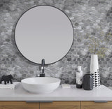 Apollo Tile Indigo Gray 12-in x 12-in Polished Natural Stone Marble Hexagon Patterned Floor and Wall Tile (4.88-sq. ft/ Carton)