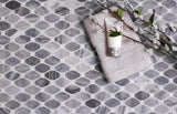 Apollo Tile Indigo Gray and White 12-in x 12-in Polished Natural Stone Marble Octagon Dot Patterned Floor and Wall Tile (5.08-sq. ft/ Carton)