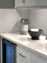 Apollo Tile Alabaster Cream 12-in x 12-in Matte Recycled Glass Basketweave Patterned Wall Tile (4.79-sq. ft/ Carton)