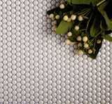 Apollo Tile White 12-in x 13-in Polished Recycled Glass Honeycomb Patterned Wall Tile (11.1-sq. ft/ Carton)
