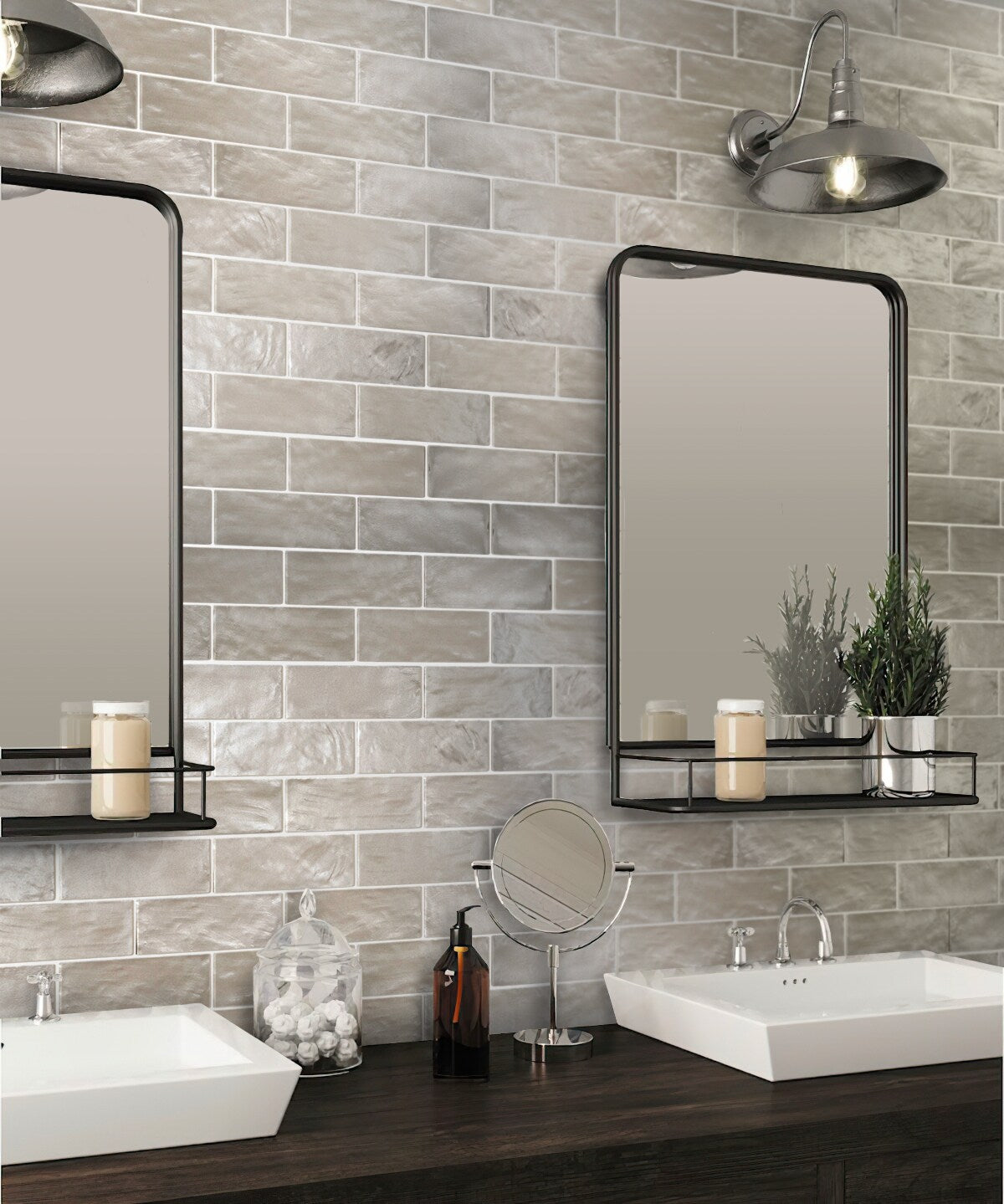 Apollo Tile Duchess Beige 2-1/2-in x 8-in Glossy Ceramic Brick Subway Floor and Wall Tile (5.38-sq. ft/ Carton)