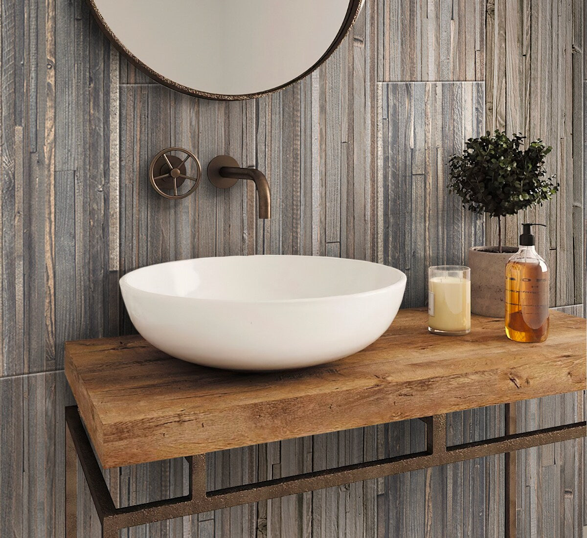 Apollo Tile Ash Gray 12-in x 48-in Matte Porcelain Wood Look Tile (15.471-sq. ft/ Carton)