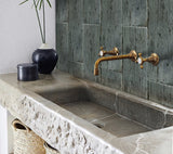 Apollo Tile Dark Gray 8-in x 24-in Matte Porcelain Brick Look Floor and Wall Tile (10.751-sq. ft/ Carton)