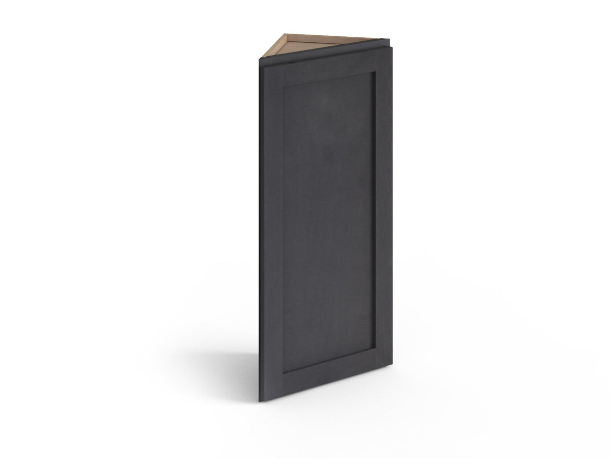 Valleywood Cabinetry 12-in W x 30-in H x 12-in D Ideal Gray Birch Diagonal Corner Wall Ready To Assemble Plywood Cabinet (Flat Panel Shaker Style)