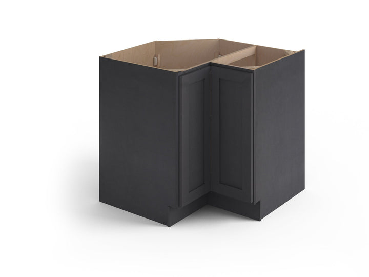 Valleywood Cabinetry 36-in W x 34.5-in H x 36-in D Ideal Gray Birch Lazy Susan Corner Base Ready To Assemble Plywood Cabinet (Flat Panel Shaker Style)