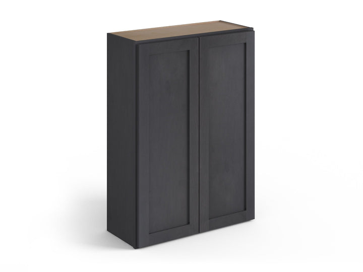 Valleywood Cabinetry 30-in W x 42-in H x 12-in D Ideal Gray Birch Wall Ready To Assemble Plywood Cabinet (Flat Panel Shaker Door Style)