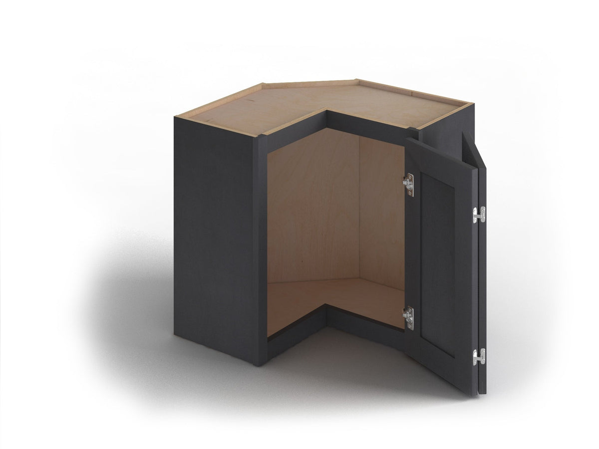 Valleywood Cabinetry 24-in W x 42-in H x 24-in D Ideal Gray Birch L-shaped Corner Wall Ready To Assemble Plywood Cabinet (Flat Panel Shaker Style)