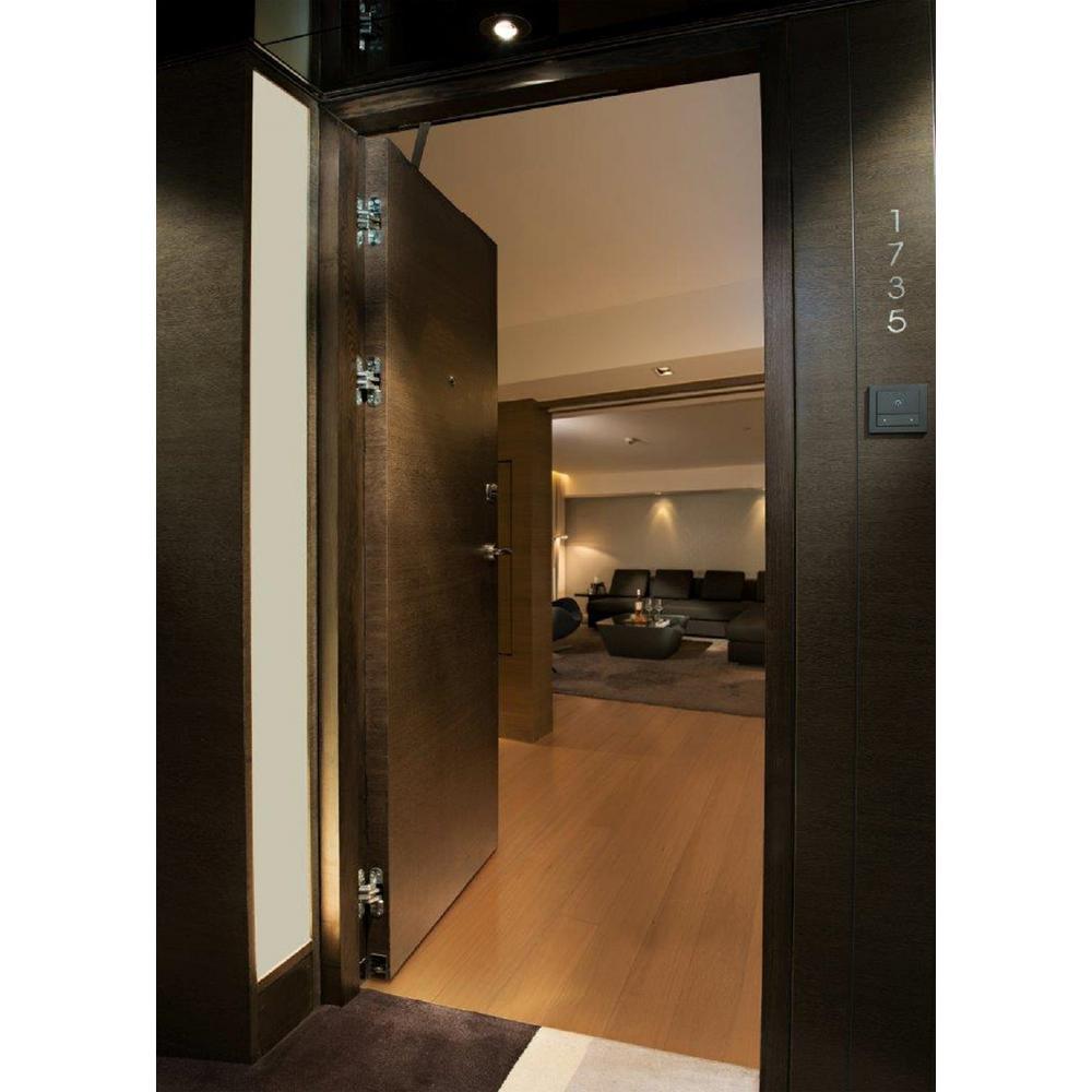 1 in. x 4-5/8 in. Satin Brass Invisible Hinge - Super Arbor