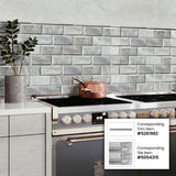 Apollo Tile 10-Pack Gray 1/2-in x 12-in Marble Pencil Tile (0.5-sq. ft/ Carton)