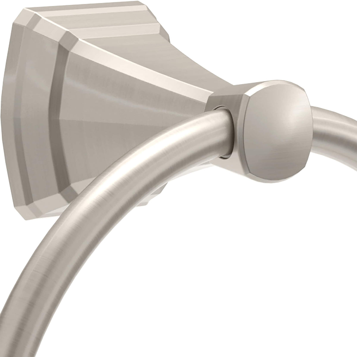 Delta Flynn 3-Piece SpotShield Brushed Nickel Bathroom Hardware Set (Towel Bar, Toilet Paper Holder, Towel Ring)