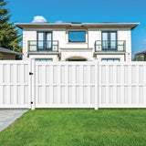 Freedom Birchdale 9-ft H x 5-in W White Vinyl Line Fence Post (Unassembled)