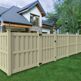 Freedom Oakworth 8.5-ft H x 5-in W Sand Vinyl End Fence Post (Unassembled)