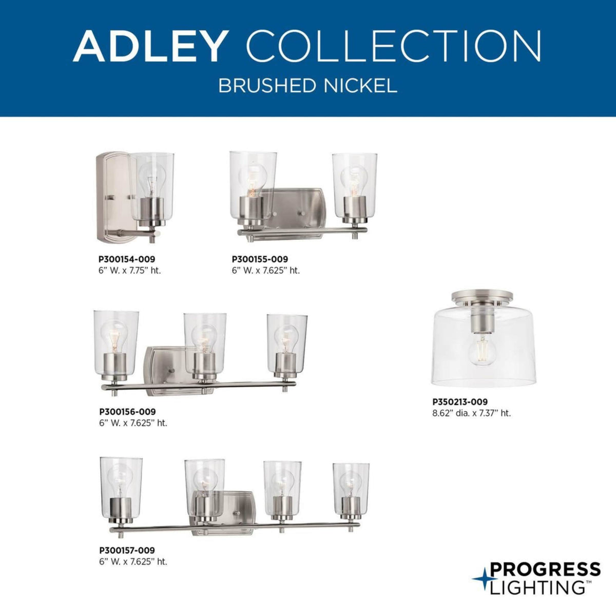 Progress Lighting Adley 3-Light Matte Black Transitional Chandelier