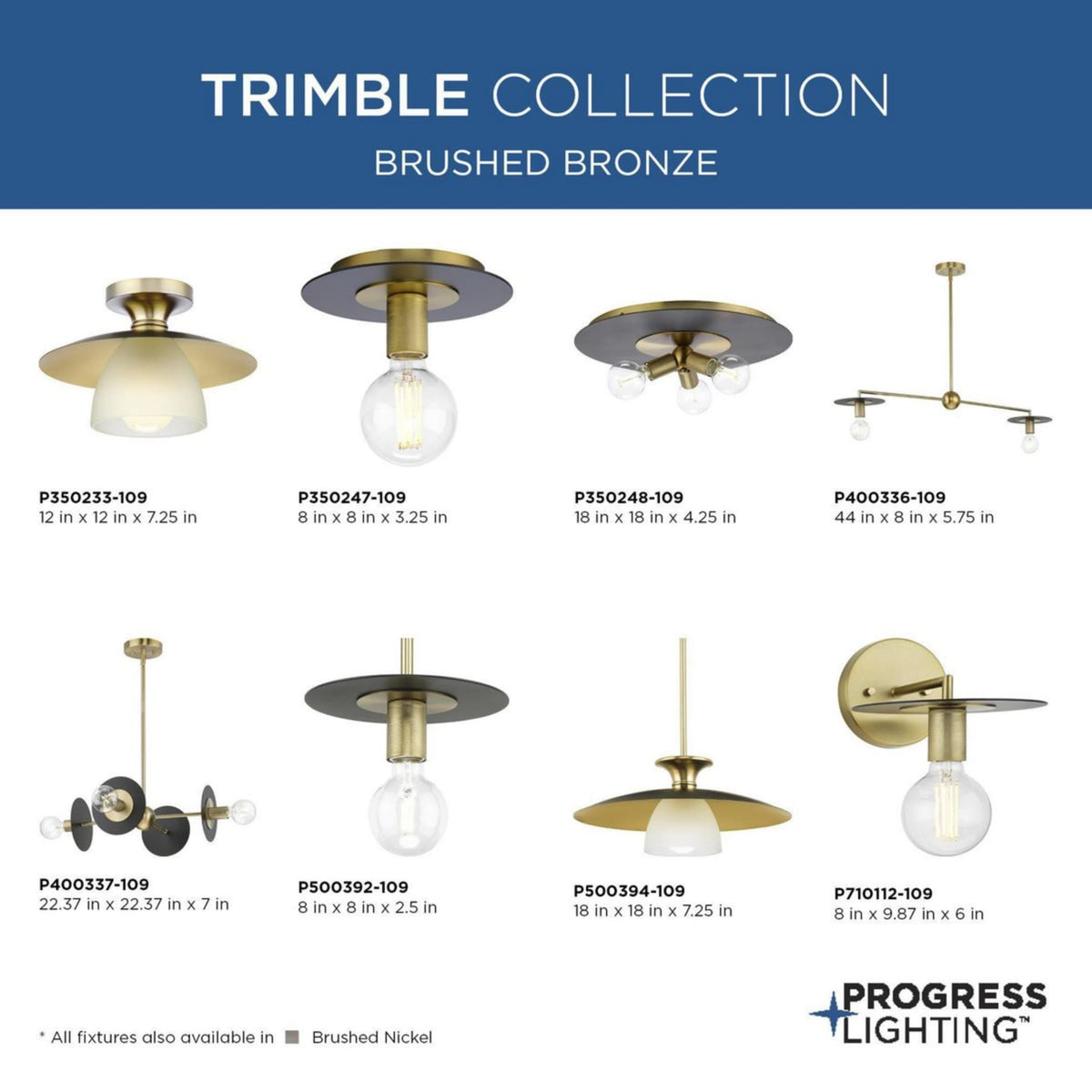 Progress Lighting Trimble 3-Light Matte Black Industrial Chandelier