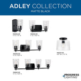 Progress Lighting Adley 5-Light Matte Black Transitional Chandelier