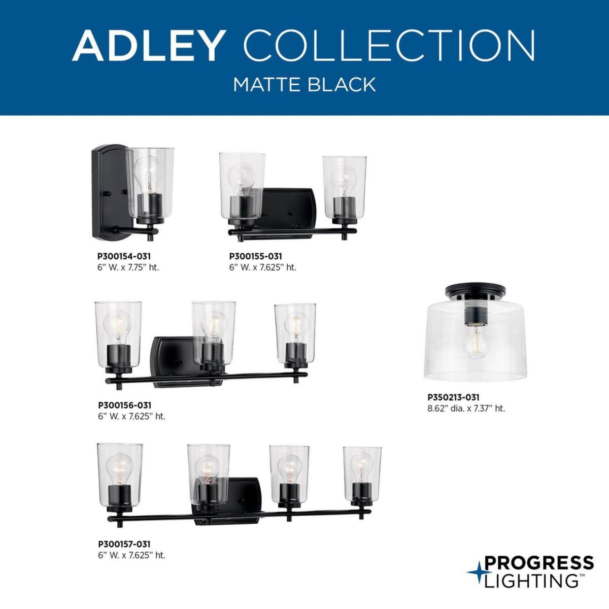 Progress Lighting Adley 9-Light Brushed Nickel Transitional Chandelier