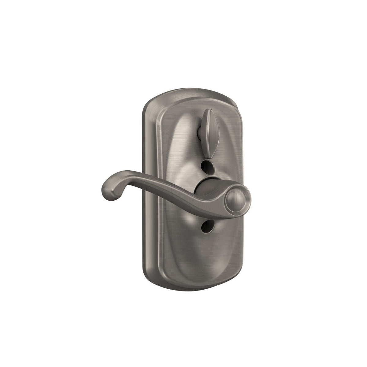 Schlage Plymouth Bright Brass Keypad Lever with Flair Lever Featuring Flex-Lock
