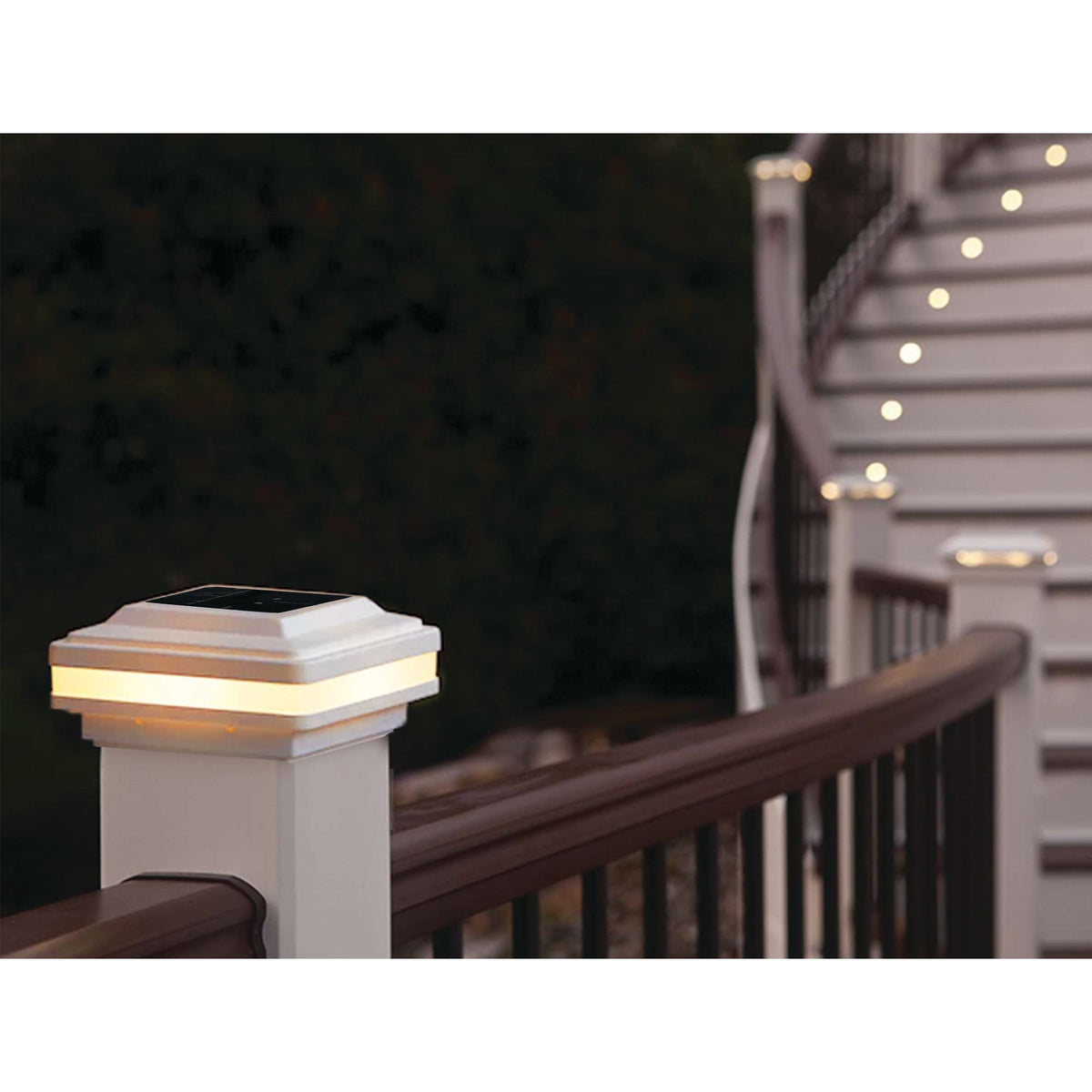 Harbor Breeze White Plastic Deck Post Cap