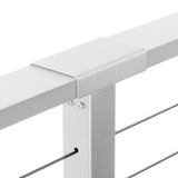 CityPost Face Mount x 36-in White Steel Deck Cable Rail Kit