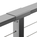 CityPost Face Mount x 42-in Grey Steel Deck Cable Rail Kit