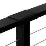 CityPost Deck Mount Black Steel Deck Cable Rail Kit
