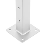CityPost Deck Mount White Steel Deck Cable Rail Kit