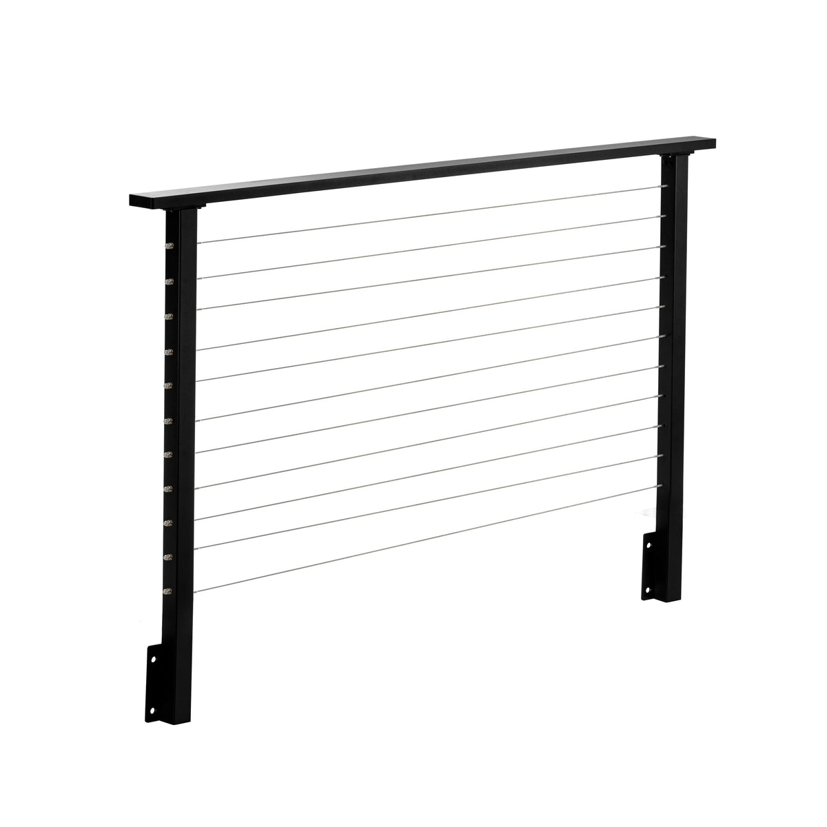 CityPost Face Mount x 36-in Black Steel Deck Cable Rail Kit