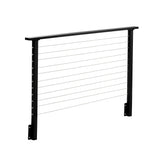 CityPost Face Mount x 36-in Black Steel Deck Cable Rail Kit