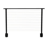CityPost Face Mount x 36-in Black Steel Deck Cable Rail Kit