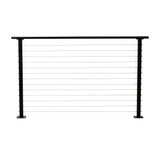 CityPost Deck Mount x 36-in Black Steel Deck Cable Rail Kit