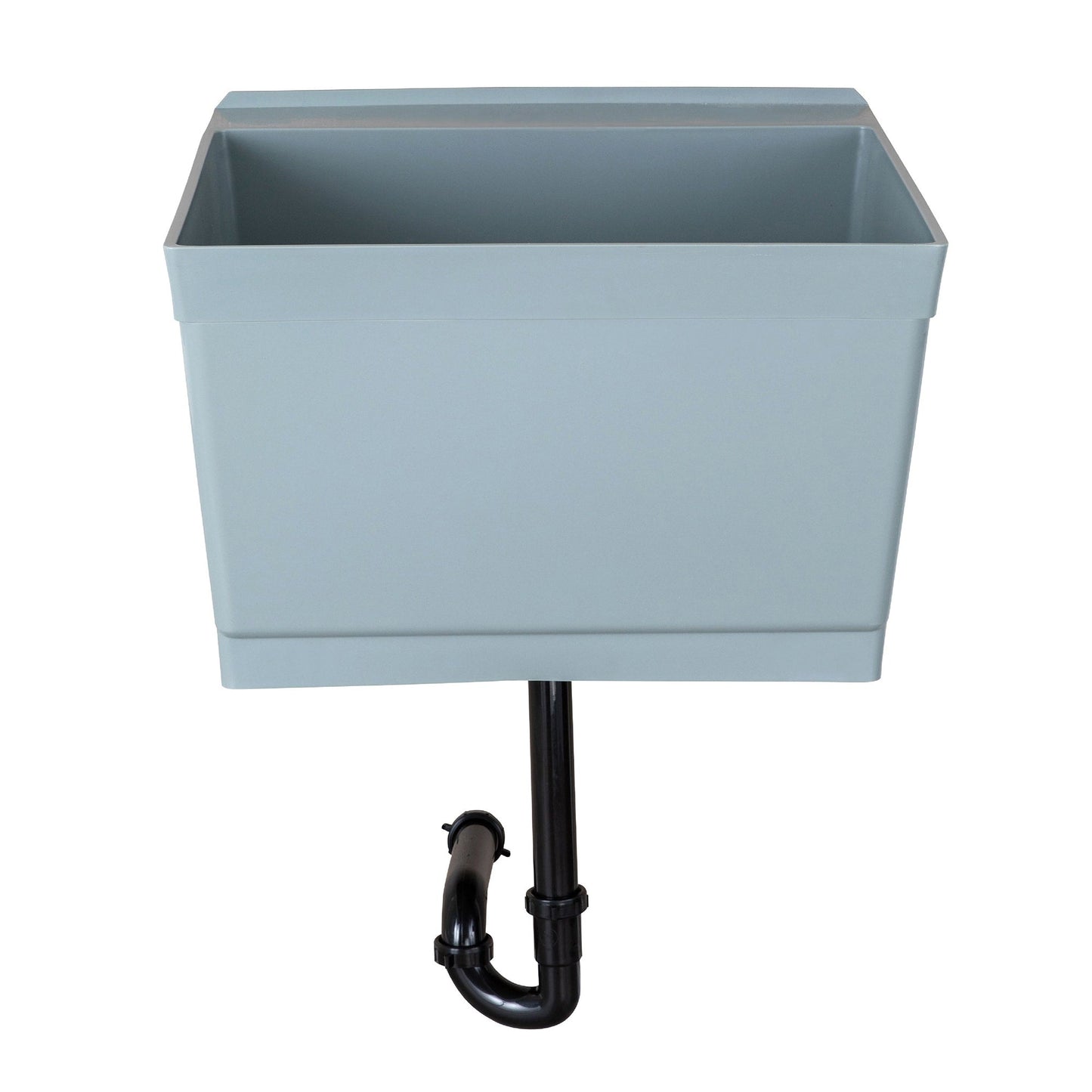 Cambridge Resources 23.5" Gray Wall Mount Utility Tub with Drain