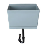 Cambridge Resources 23.5" Gray Wall Mount Utility Tub with Drain