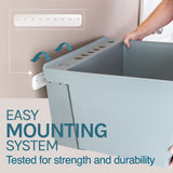 Cambridge Resources 23.5" Gray Wall Mount Utility Tub with Drain