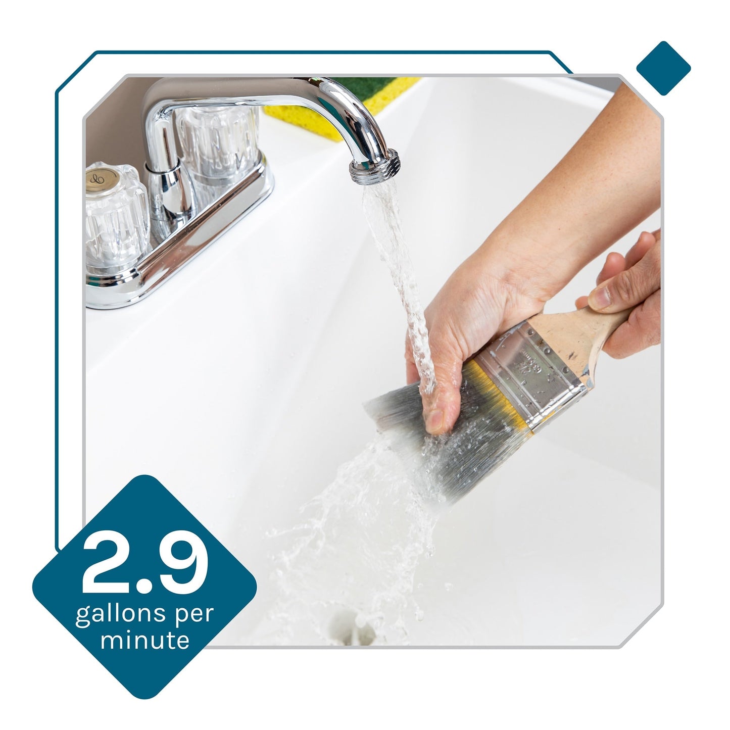 Cambridge Resources White 1-Basin Utility Tub with Drain and Faucet