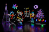 GE Color Effects 8-Marker Color-Changing LED G60 Christmas Pathway Light Set with Remote