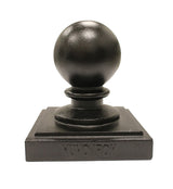 Nuvo Iron 6-in x 6-in Black Aluminum Deck Post Cap