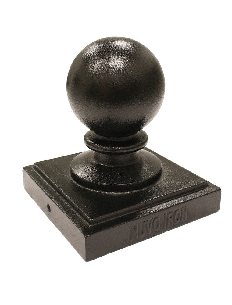 Nuvo Iron 6-in x 6-in Black Aluminum Deck Post Cap