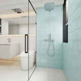 Giorbello Classic Premium Baby Blue 6-in x 12-in Glossy Glass Subway Wall Tile (5-sq. ft/ Carton)