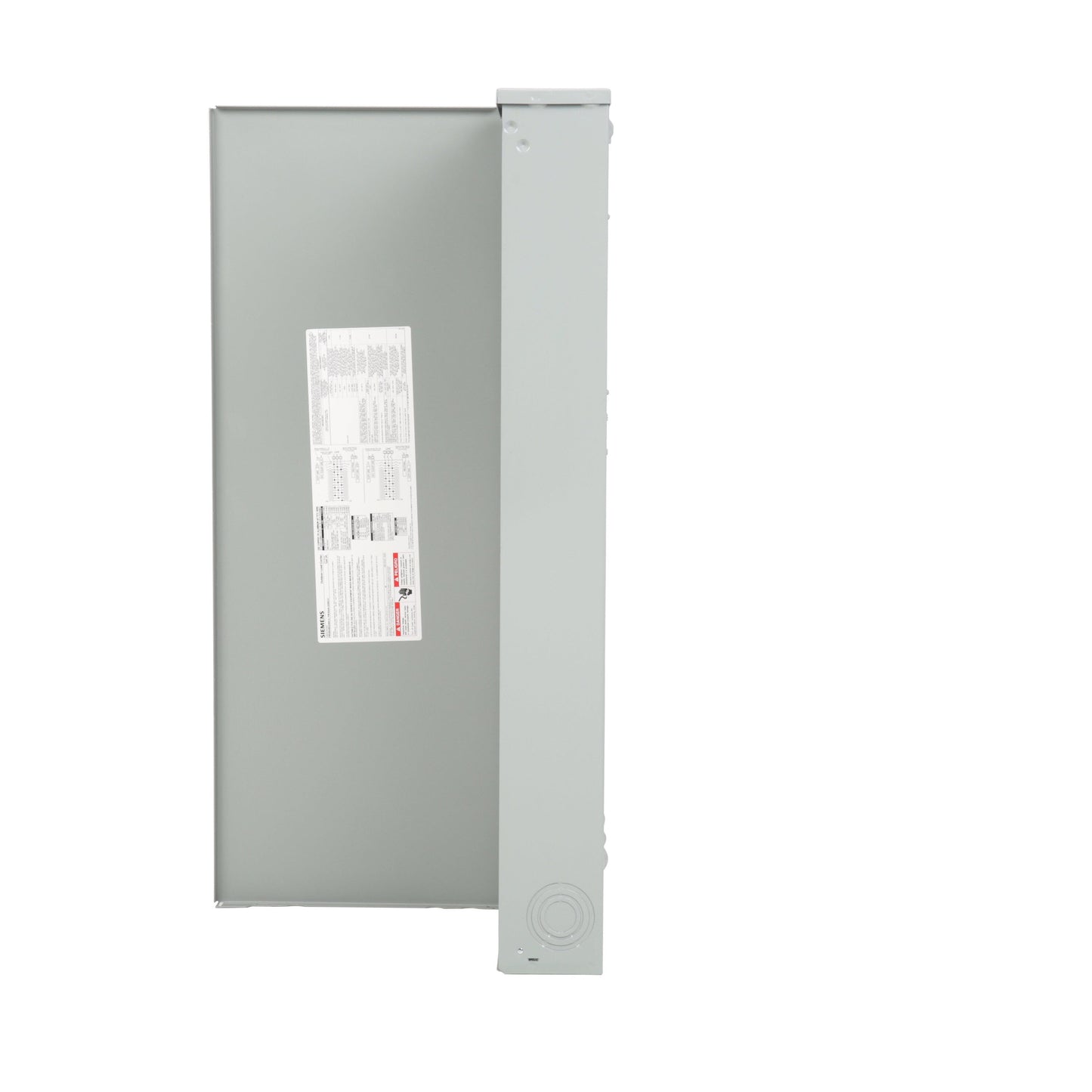 Siemens PL 200-Amp 30-space load center - side view
