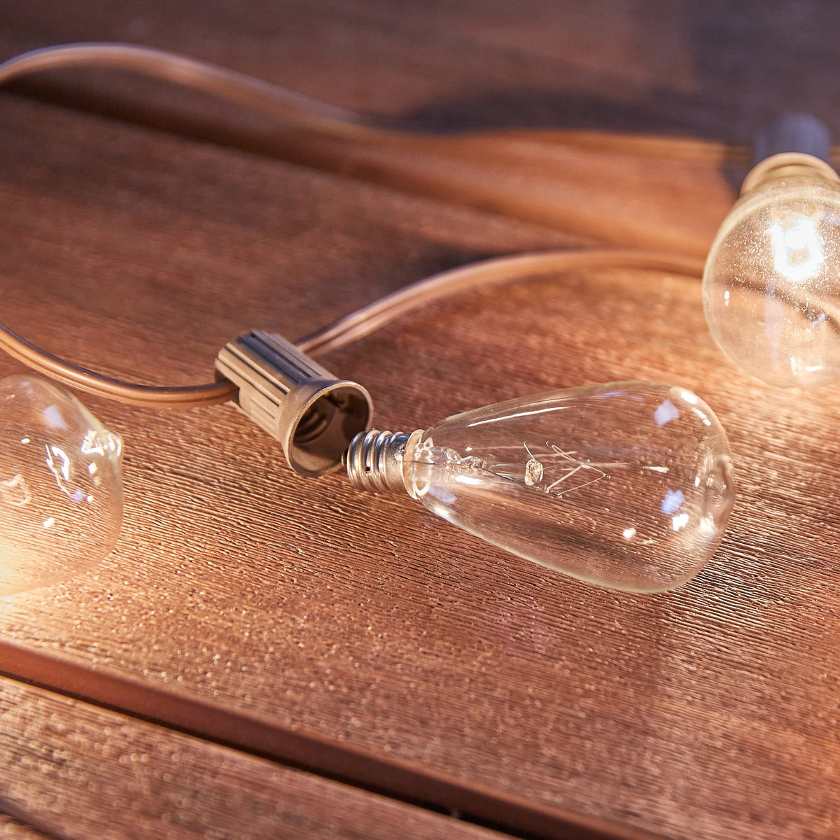 Portfolio White Incandescent Edison String Light Bulbs, 7W, 2-Pack